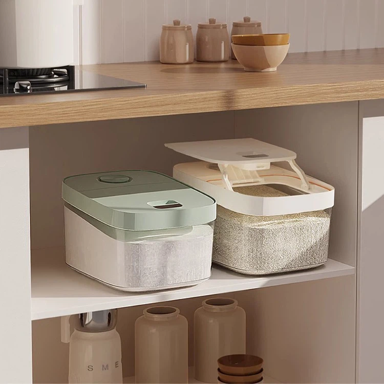 Κουτί αποθήκευσης ρυζιού με συρόμενο καπάκι